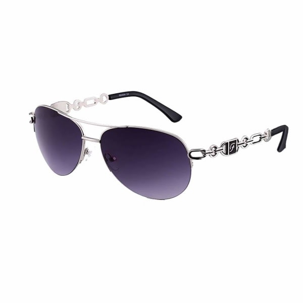 Solglasögon för kvinnor Män Spegelsolglasögon Rund metallram UV-skydd