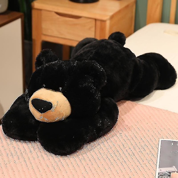 Painotettu ahdistus Dinosaurus Pehmolelu Tyyny Söpö Dinosaurus Pehmolelu Nukke Pojille Tytöille Lahja musta karhu 30cm black bear 30cm