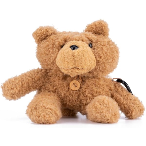 CQBB Plysch Teddy Bear Doll Airpod Pro / Pro 2: a generationens case Stötdämpande skyddande mjukt case för kvinnor - ljusbrun