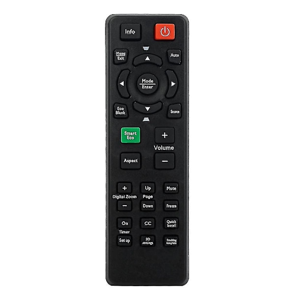 Fjernkontroll Kompatibel med Benq Projektor W1070 W750 W1080st W1070+ W1400 W1500
