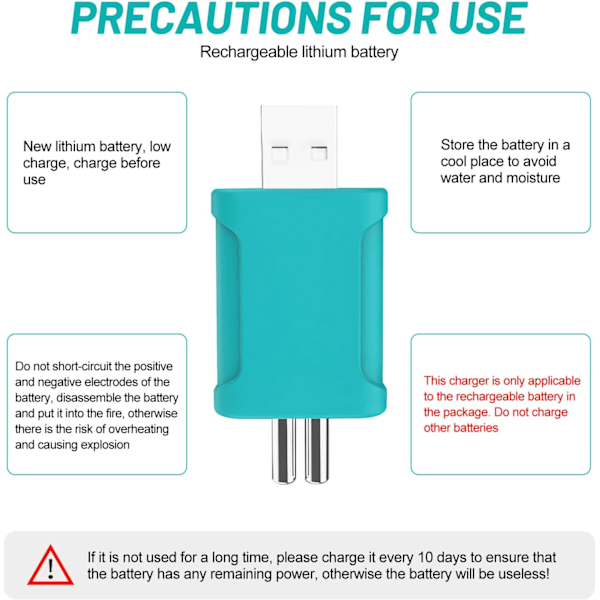 CR 425 LED-batteri för fiskeutrustning - Uppladdningsbart USB-ljustillbehör för fiske Style 5