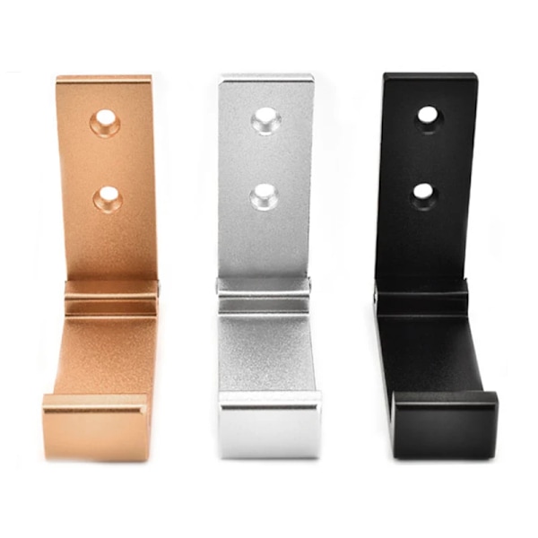Hörlurshållare Väggmonterad Hörlurshållare Fällbar Stativhållare i Aluminiumlegering Hörlurar Display Ställhållare Krokar