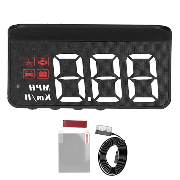 Bil Vindruta Hastighedsmåler, OBD2 HUD Head Up Display Vindue Projektor
