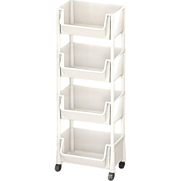 Barnevogn-organisator for barn, flernivå vogn med hjul for små rom 4th floor