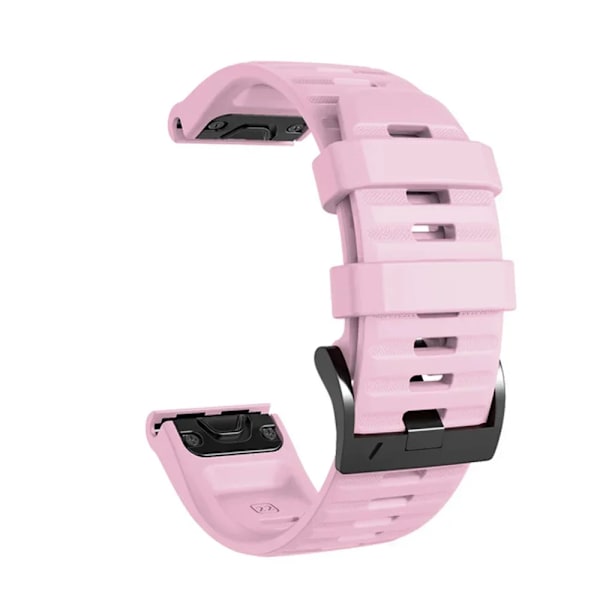 22 mm 26 mm silikone rem til Garmin Fenix ​​7X 7 Pro Solar/6X 6 Sapphire 5 5X Plus 3 3HR/Epix QuickFit WatchBand 1:1 Officielt band style1 Pin style1 Pink QuickFit 22mm