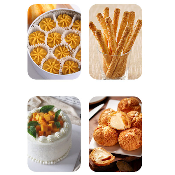 20 stykker kagemaskine i aluminiumlegering, cookie gun, squeezin
