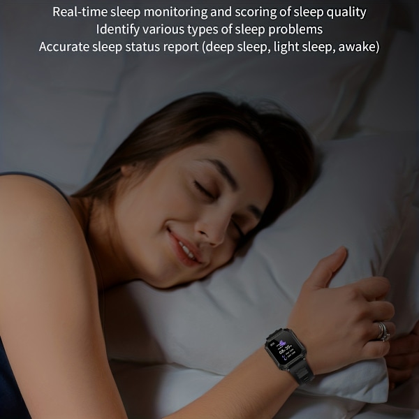 Ny 5,11 cm Robust Militär Smart Watch Herr För Android IOS Fitness Klockor Ring Smartwatch Blod Syre Klocka 100+ Sport Klocka Herr + Box Gul