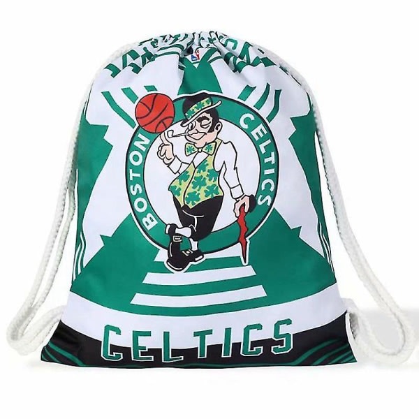 SQBB NBA Celtics Shoulder Basketball Bag Ryggsäck med dragsko