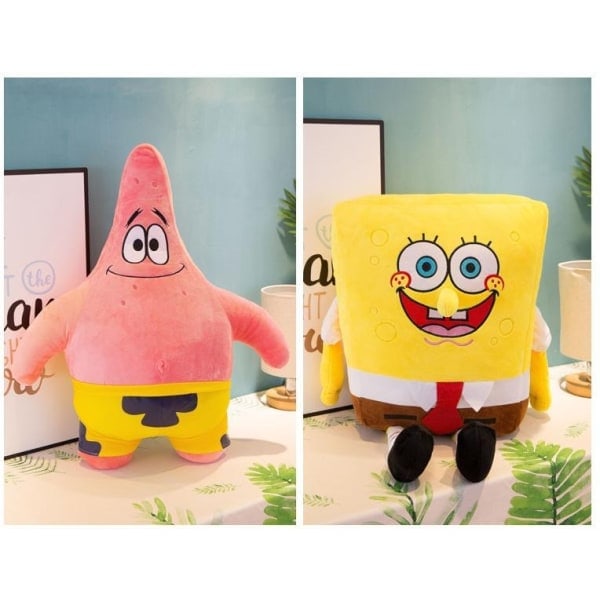 Svampsbob Fyrkant Mjukt Gosedjur 35 cm Dock Mushroom bob square