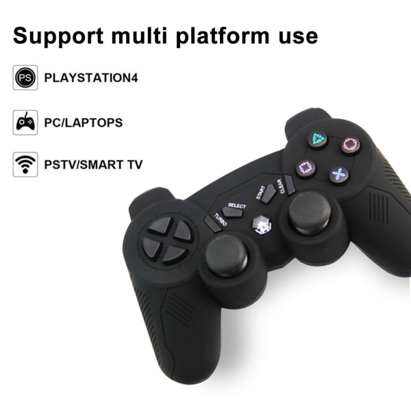 CQBB Bluetooth Wireless Controller Trådlös Gamepad PS3 Controller Replacement Joystick kompatibel med Playstation 3-black