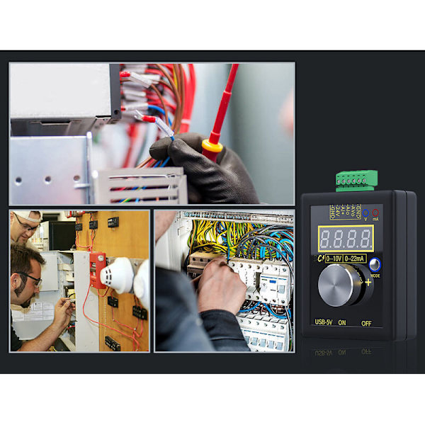 Hög precision handhållen 0-10V/0-4-20mA analog spännings- och strömsignalgenerator (SG-002 utan batteri)