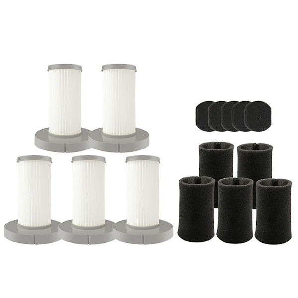 För Deerma DX700 DX700S Dammsugare Tvättbart HEPA-filter Djupfiltrering Ersättningstillbehör Delar [DB] Vit   Svart White   Black