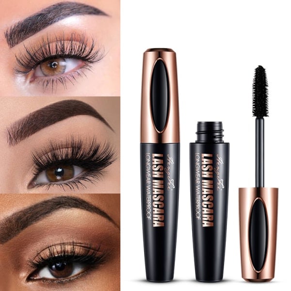 4D Silkefiber Øjenvippeforlængende Mascara
