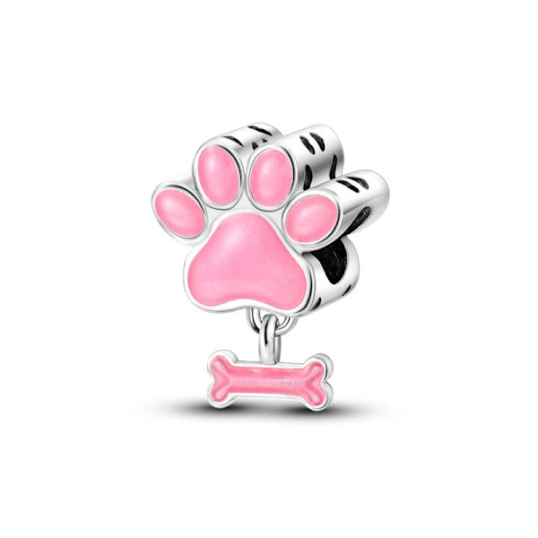 925 Sterling Sølv Kat Og Hund Serie Bedste Ven Hængende Fit Original Pandora Armbånd Charms Perle Halskæde Diy Fe Fe Fe Fe Fe Fed Smykker SMC3869