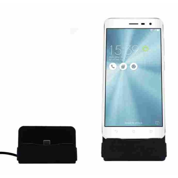 USB-C-latausteline / telakka Musta