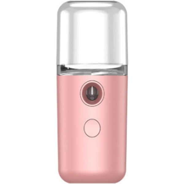 Nano Facial Mister, Cool Mist Face Steamer med USB-opladning, Visuel Vandtank, Nano Mister til Hudpleje, Daglig Makeup, Dyb Hydrering (Rosa) Rosa