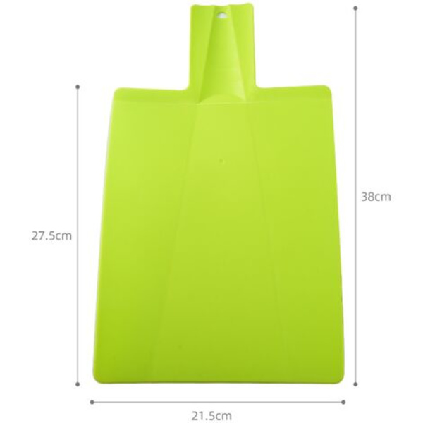 Små hopfällbara skärbrädor, 38 x 21,5 cm, skärbräda, skärbräda i Bisphenol A, tål diskmaskin, grön