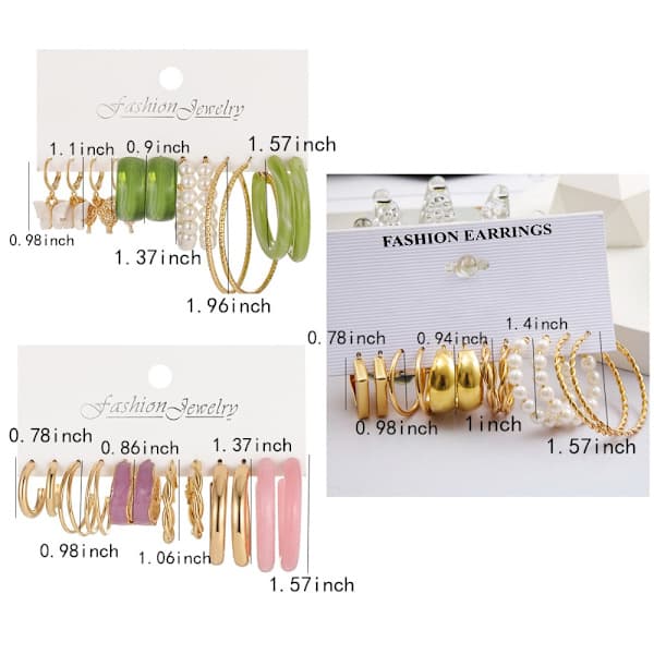 Twist Chain Øredobber Enkle Øredobber C C C—max
