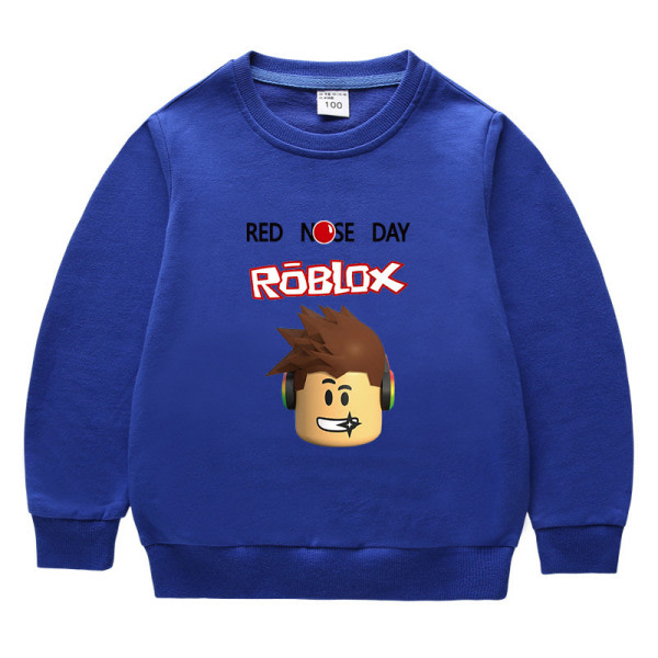 SQBB Barn tröja Roblox-botten skjorta-färg blå 120cm