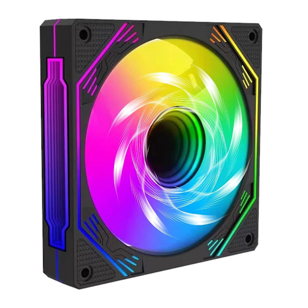 Cooling fan for heatsink | Floating cooling fan | RGB computer fan | Efficient Case Cooling, Low Noise PC Fan 12 x 12 x 2.5cm/4.72 x 4.7