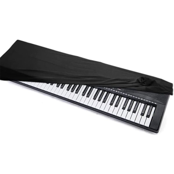 Tangentbord dammskydd tangentbordsskydd 61 tangenter elektroniskt pianodammskydd töjbart svart för digital 61 tangenter piano