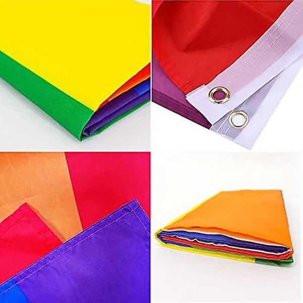 Rainbow Pride-flagga 3x5 fot (90 x 150 cm)