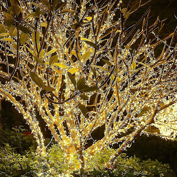 100m 1000 LED Jul LED-slingor Utomhus Fe Garland Semester Bröllopsfest Fe Garland
