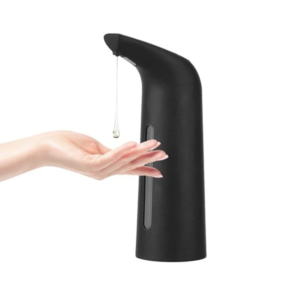 Automatic Liquid Soap Dispenser Touchless Soap Pump 400ML Svart
