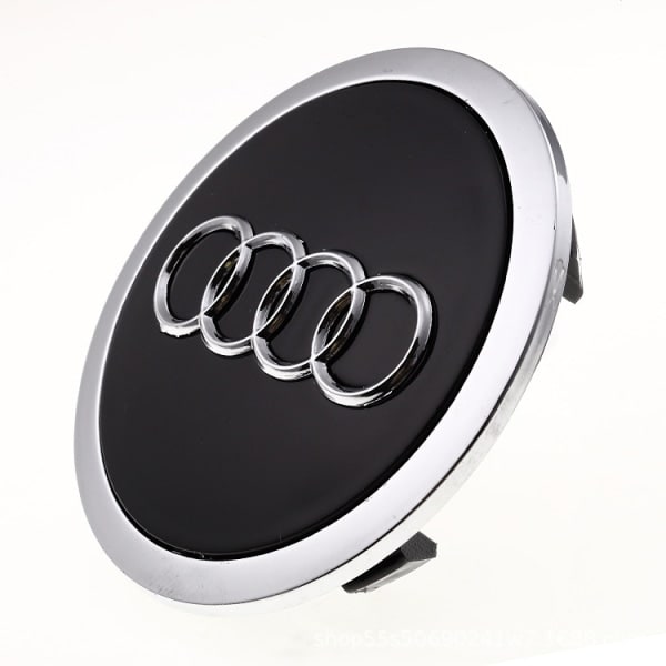 4 kpl auto navkapslar Audi 69MM navkåpa aluminium+ABS keskiö pyörän napa ABS autotarvikkeet