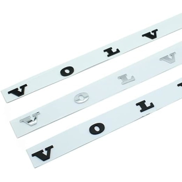 ABS Auton Takaluukun Kirjaimet Tunnus Logo Volvo C70 C30 S60 S60l Xc90 Xc60 V60 V40 S80 S80l Auton Muotoilutarra（MA） Bright Silver
