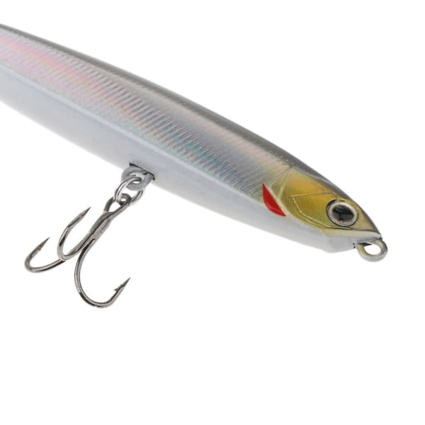 4st fiskebete 7,5 cm-2,95"/10g Bly Fiskbeten Nickel Jigging White