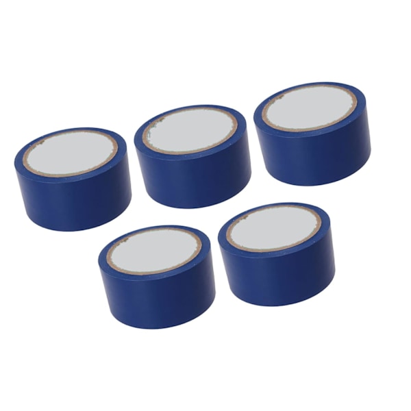 Gulvtape, Gymnastikgulvtape 5 stk PVC Gulvmarkeringstape Selvklæbende Tape Gymnastiktape 5 cm Bredde til Basketball, Volleyball og Tennisbane Blue