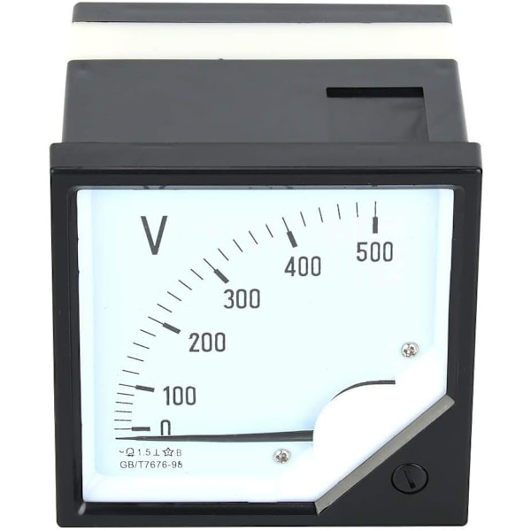 AC Analog Voltmeter med fyrkantig voltmetertavla för AC 0-500V elektroniska enheter