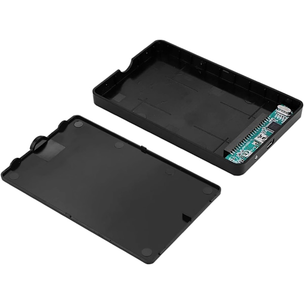Höghastighets 2.5 IHard Drive-hölje Extern Lagring, USB2.0 IDE Parallell Port Box för PC Notebook-datorer