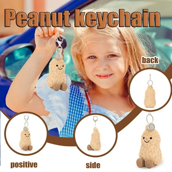 Jellycat Amuseables Jordnöt Mjukdjur, 10 cm Jellycat Mjukisdjur Rolig Presentidé Klassisk Barngåva