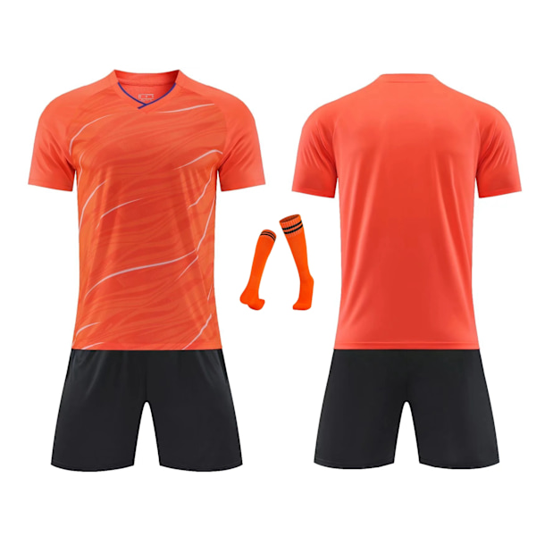 Børnefodboldtrøjer Herre Drenge Fodboldtøj Sæt Kortærmet Børnefodbold Uniformer Voksne Børn Træning  Træningsdragt Jersey Elfenben XS Ivory XS