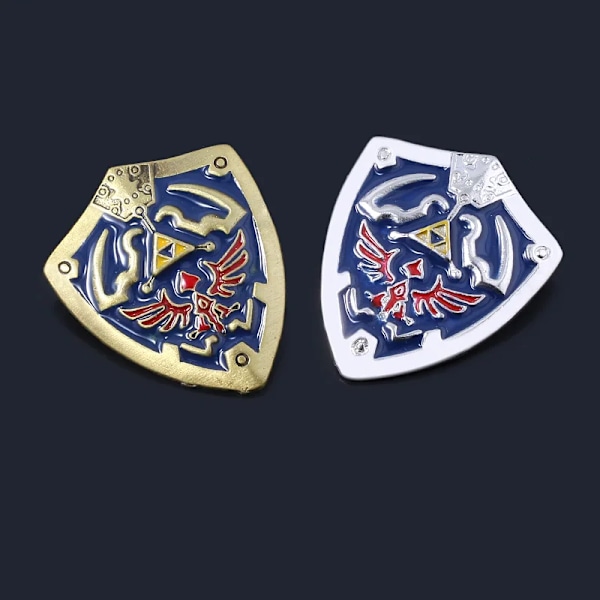 Zeldas Hylian Skjold Pins Brosje Majoras Maske Spirituelle Stene Mester Sværd Badge Brosjer Lapel Pins Jeans Skjorte Pose Smykker 06