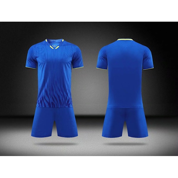 Fotbollströjeset: sportträningsdräkt, pojkar fotbollströja uniform, anpassad vuxendräkt, nummer, namn, logotyp, sponsor Röd XS Red XS