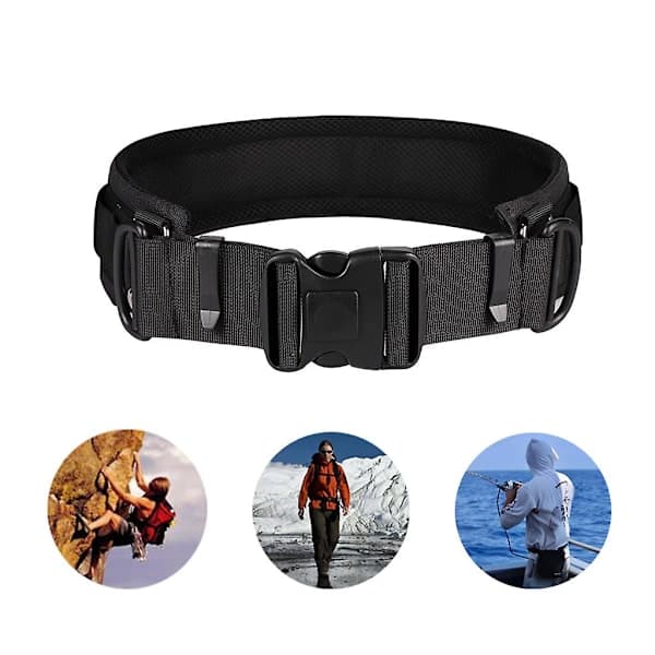 Midjebelte med krok for SLR/DSLR-kameraer, multifunksjonell spenne – maks