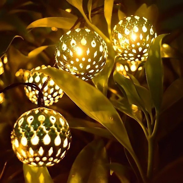 Ramadan Eid-lampor LED Marockansk boll ljusslinga 5m 40led