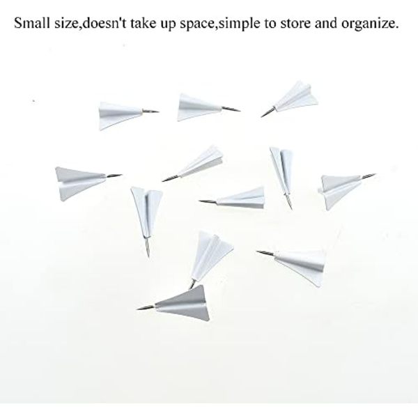 Vita 12 stk Kreative Push Pins - Tommelspiker, Spikhuvud, Trykk, Smiidig, Hold Fast, Liten Hull, Lang Nok For Å Håndtere