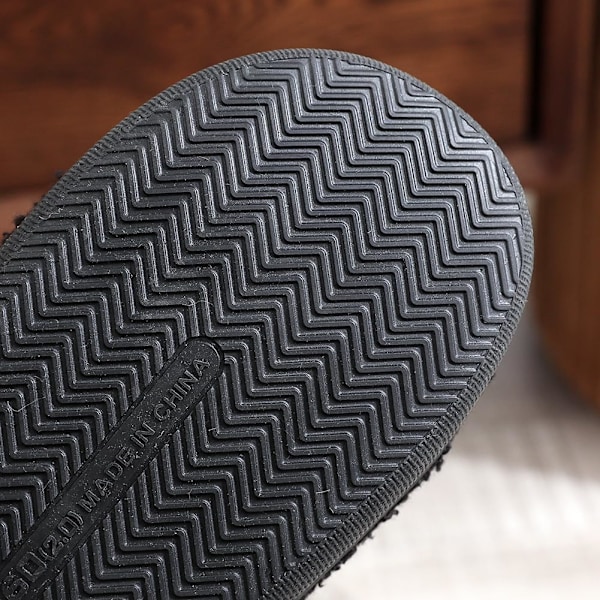 Plushtofflor med älgmotiv för kvinnor och män, bekväma Red N 40/41 EU