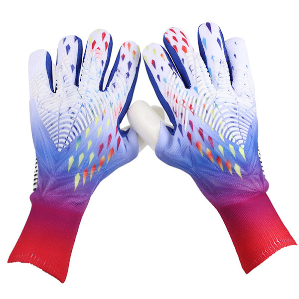 Professionelle latex fodboldhandsker Fodboldmålmandshandske Rød Red A6