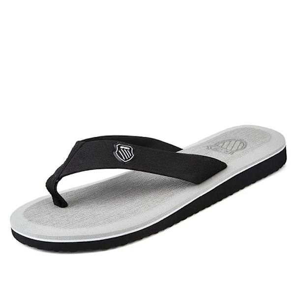 2024 Uudet Kengät Miehille Kesä Miesten Flip Flopit Korkea Laatu Ranta Sandaalit Liukumattomat Zapatos Hombre Rennot Kengät Mies Tompar musta 44