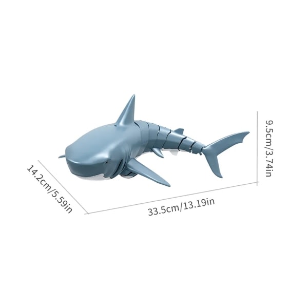 RC-vene Mini RC Shark Kauko-ohjattava lelu Uimaleikkikalu Vedenalainen RC-vene Sähköinen kilpavene Parodia-lelu Allas