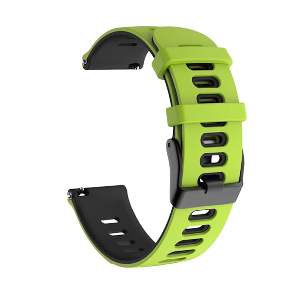 20 22 mm silikoninen ranneke Garmin Venu 3:lle, Band Forerunner 265 265 245 Music Vivoactive 4:lle, Garmin Venu Sq 2 Plus -ranneke, Vihreä Musta 22 mm
