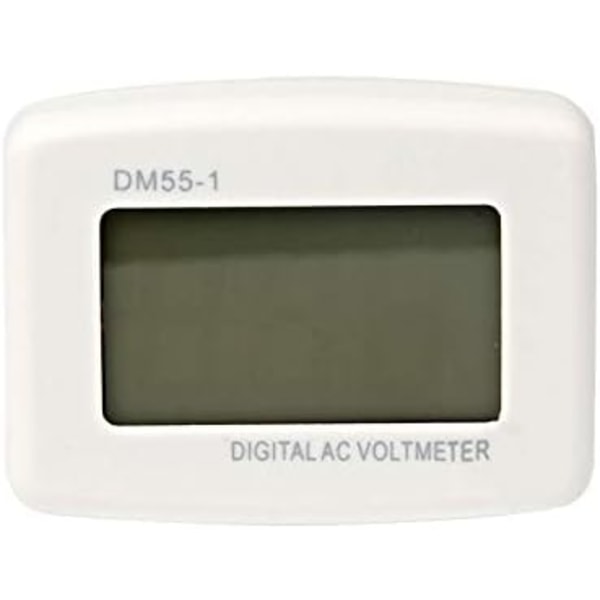 220V Blå bakgrundsbelyst digital LCD voltmeterpanel spänningstestare EU-kontakt DM55-1 AC 80-300V