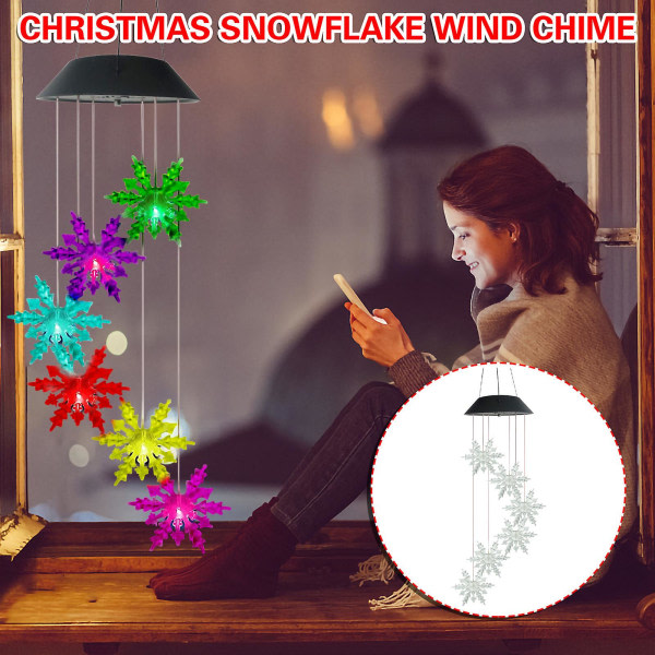 Snowflake Wind Chime hänge