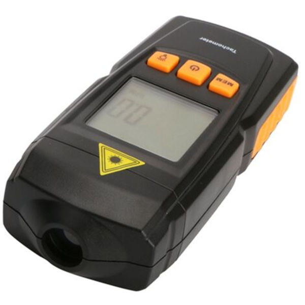 Bärbar digital laser varvräknare Beröringsfri LCD-varvräknare RPM-mätare RPM-detektor Brett mätområde 2,5-99999 RPM