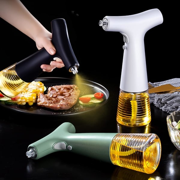 CQBB Matoljespray, matlagningsspray för olivolja för sallader, elektrisk sprayflaska, elektrisk vattenkanna 240 ml, matsprayflaska Kökstillbehör